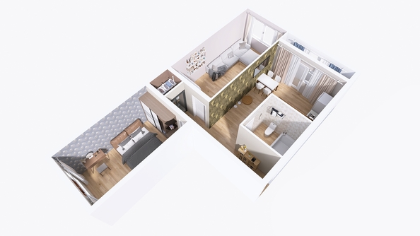 
  Продается 2-комн. квартира 71.4 м², в ЖК Юго-Западный, дом 17. Фото 2.
