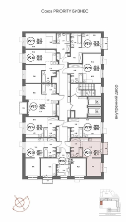 
  Продается 1-комн. квартира 32.31 м², в ЖК СОЮЗ ПРИОРИТИ МАХ, д. 4. Фото 4.