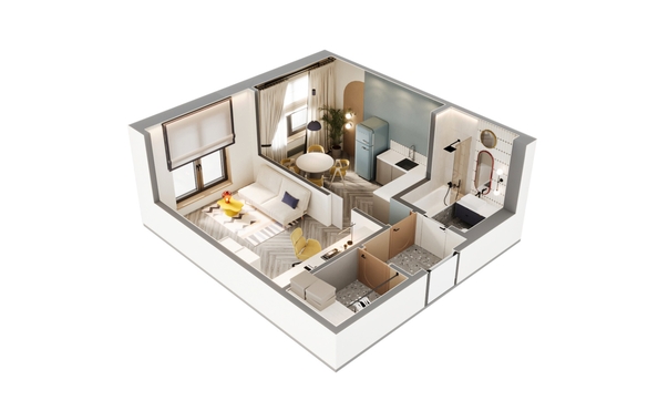 
  Продается 1-комн. квартира 38.86 м², в ЖК ВЕКТОР премиум-квартал, дом 1. Фото 4.