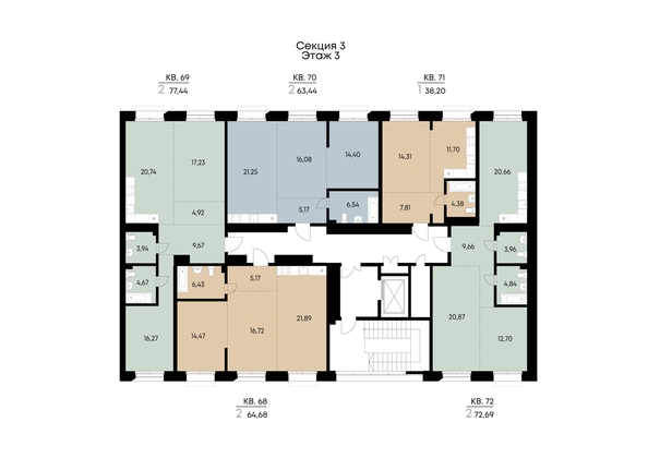 
  Продается 1-комн. квартира 38.2 м², в ЖК ВЕКТОР премиум-квартал, дом 1. Фото 4.