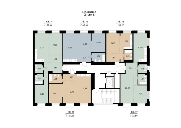 
  Продается 1-комн. квартира 38.2 м², в ЖК ВЕКТОР премиум-квартал, дом 1. Фото 4.