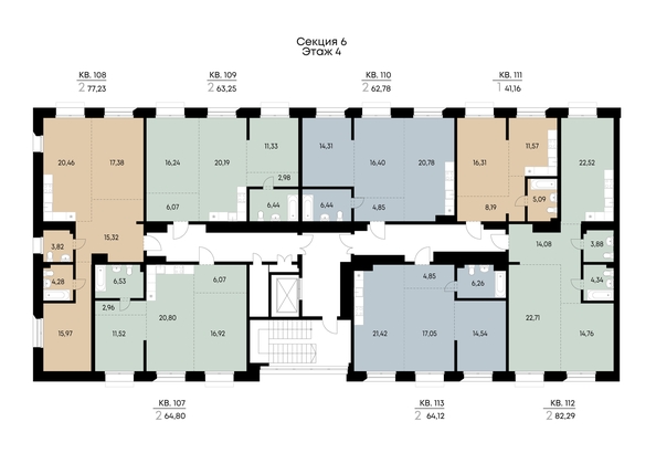 
  Продается 2-комн. квартира 62.78 м², в ЖК ВЕКТОР премиум-квартал, дом 2. Фото 4.