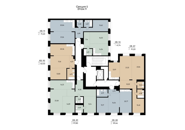 
  Продается 3-комн. квартира 97.8 м², в ЖК ВЕКТОР премиум-квартал, дом 2. Фото 4.