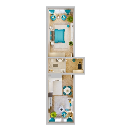 
  Продается 2-комн. квартира 52.36 м², в ЖК Клубный дом РиверАнг. Фото 2.