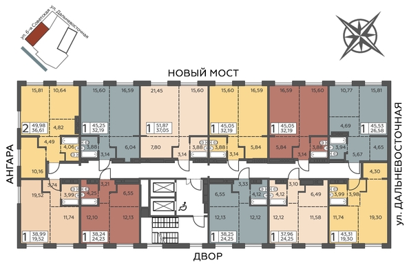 
  Продается 1-комн. квартира 45.05 м², в ЖК Салют. Фото 3.