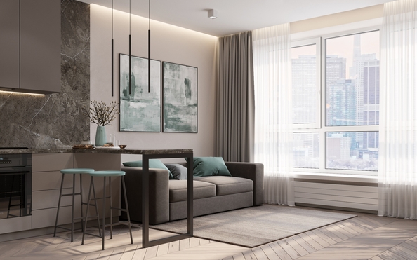 
  Продается 1-комн. квартира 28.2 м², в ЖК Стрижи Сити, блок-секции 8,9. Фото 4.