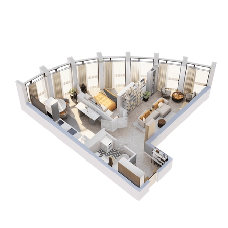 
  Продается 2-комн. квартира 63.16 м², в ЖК Звезды, дом 2. Фото 1.