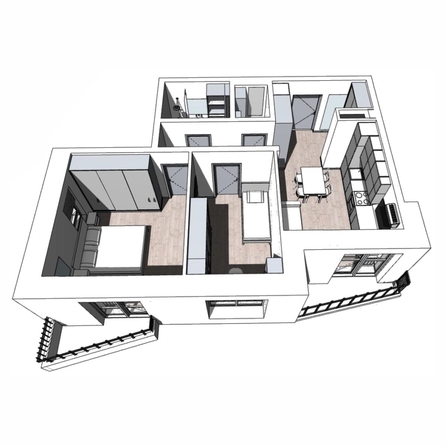 
  Продается 2-комн. квартира 60.8 м², в ЖК Квартал Стрижи, 2 очередь. Фото 4.