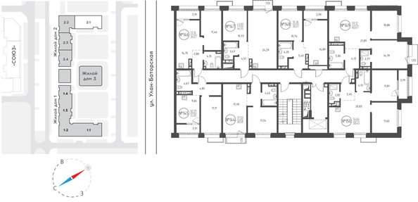 
  Продается 1-комн. квартира 44.55 м², в ЖК СОЮЗ Приорити, дом 2. Фото 1.