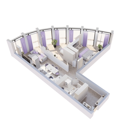 
  Продается 2-комн. квартира 72.09 м², в ЖК Звезды, дом 1. Фото 1.
