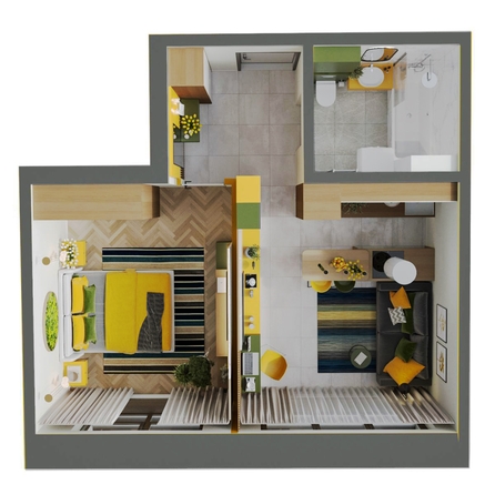 
  Продается 1-комн. квартира 40.9 м², в ЖК Стрижи Сити, блок-секции 6,7. Фото 1.