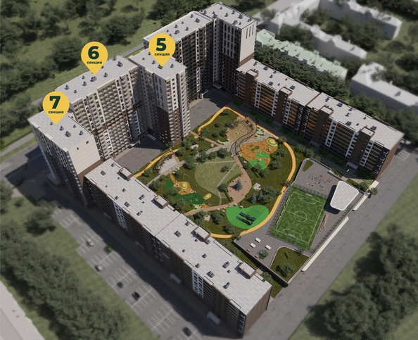 
  Продается 2-комн. квартира 58.07 м², в ЖК Семья, 3 очередь, б/с 5. Фото 13.