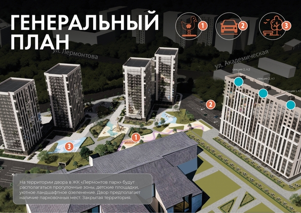 
  Продается 1-комн. квартира 36.36 м², в ЖК ЛЕРМОНТОВ ПАРК, дом 1. Фото 3.