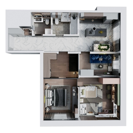 
  Продается 3-комн. квартира 78.88 м², в ЖК Стрижи Сити, блок-секции 6,7. Фото 1.