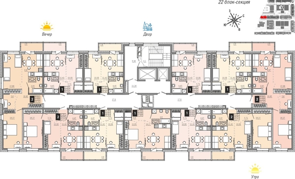
  Продается 1-комн. квартира 35.56 м², в ЖК Мега, дом 8. Фото 12.
