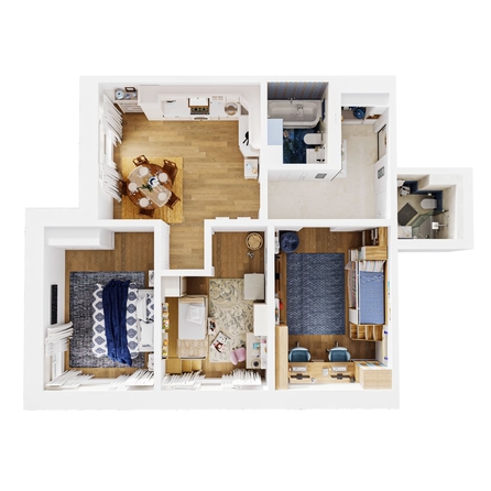 
  Продается 3-комн. квартира 90.1 м², в ЖК Стрижи Сити, блок-секции 6,7. Фото 1.