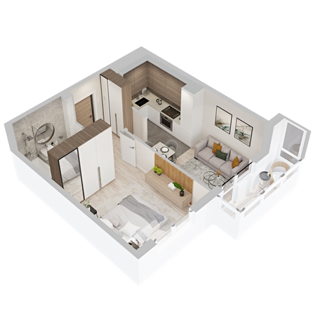 
  Продается 1-комн. квартира 39.75 м², в  ЖиВой комплекс на Кузьмихе. Фото 1.