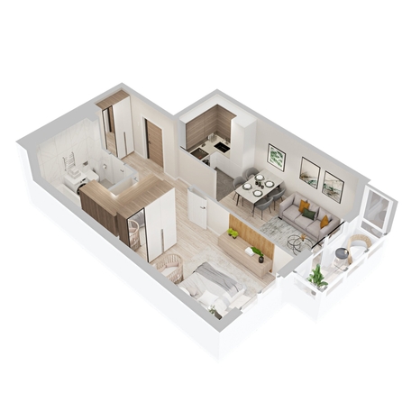 
  Продается 1-комн. квартира 49.13 м², в  ЖиВой комплекс на Кузьмихе. Фото 1.
