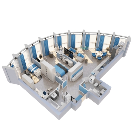 
  Продается 3-комн. квартира 90.83 м², в ЖК Звезды, дом 2. Фото 1.