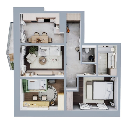 
  Продается 3-комн. квартира 71.7 м², в ЖК Квартал Стрижи, 3 очередь, дом 2. Фото 1.