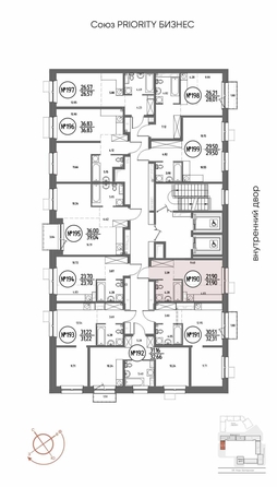 
  Продается студия 21.9 м², в ЖК СОЮЗ ПРИОРИТИ МАХ, д. 4. Фото 8.