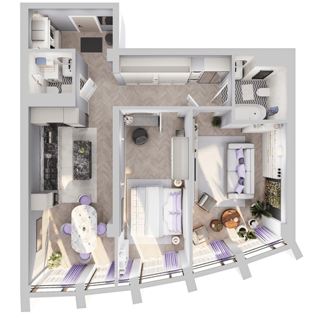 
  Продается 2-комн. квартира 80.07 м², в ЖК Звезды, дом 1. Фото 2.