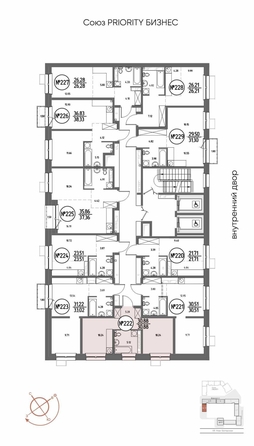 
  Продается 1-комн. квартира 30.88 м², в ЖК СОЮЗ ПРИОРИТИ МАХ, д. 4. Фото 13.