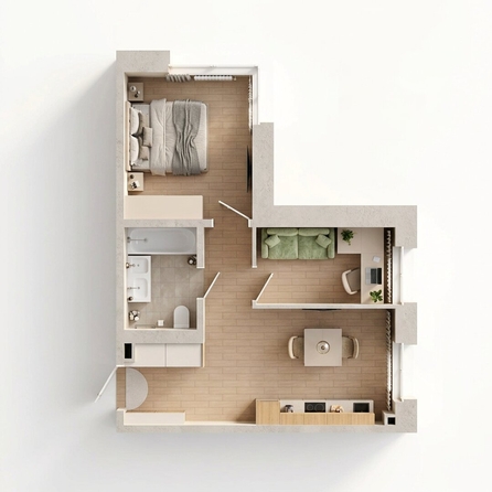 
  Продается 2-комн. квартира 44.5 м², в ЖК Стрижи Сити, блок-секции 6,7. Фото 3.