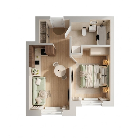 
  Продается 2-комн. квартира 35.7 м², в ЖК Стрижи Сити, блок-секции 6,7. Фото 3.