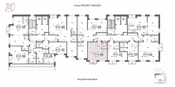 
  Продается 1-комн. квартира 42.48 м², в ЖК СОЮЗ ПРИОРИТИ МАХ, д. 4. Фото 9.