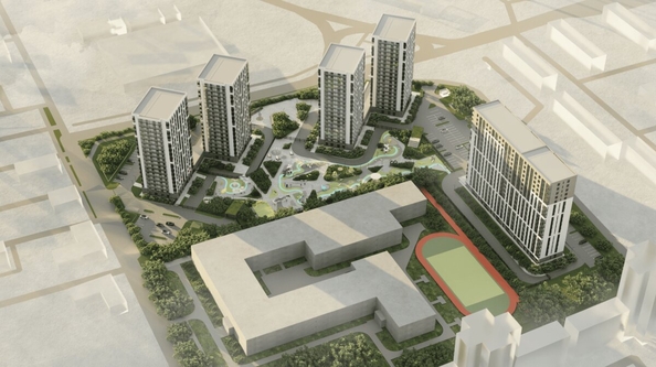 
  Продается 2-комн. квартира 44.32 м², в ЖК ЛЕРМОНТОВ ПАРК, дом 1. Фото 2.