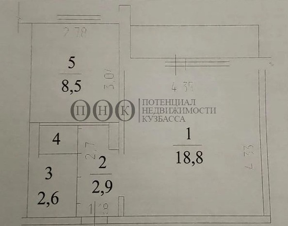 
   Продам 1-комнатную, 33.8 м², Тухачевского (Базис) тер, 35

. Фото 8.