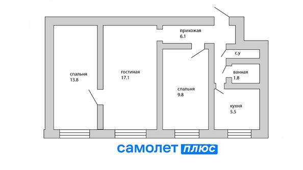 
   Продам 3-комнатную, 55.7 м², Красноармейская - Дзержинского тер, 127

. Фото 16.