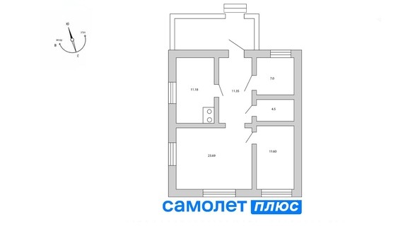 
   Продам 3-комнатную, 69.3 м², Юбилейная ул, 2

. Фото 6.