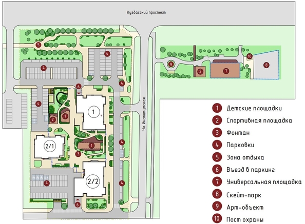 
  Продается 2-комн. квартира, 38.3 м², ЖК Чемпион-парк, дом 2
. Фото 20.