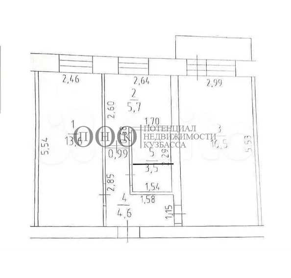 
   Продам 2-комнатную, 44.9 м², Халтурина ул, 27а

. Фото 11.