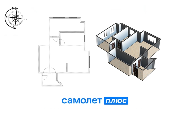 
   Продам 3-комнатную, 73 м², Шахтеров (Гравелит) тер, 119

. Фото 9.