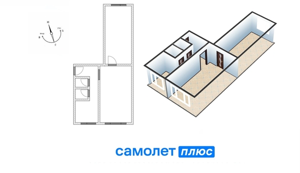 
   Продам 2-комнатную, 44.4 м², Ленина (Горняк) тер, 77Г

. Фото 6.