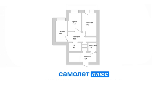 
   Продам 2-комнатную, 73.4 м², 

. Фото 8.