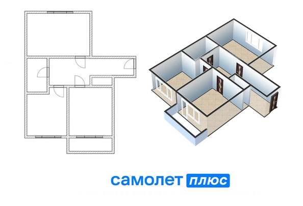 
   Продам 2-комнатную, 60 м², Шахтеров (Гравелит) тер, 68

. Фото 6.