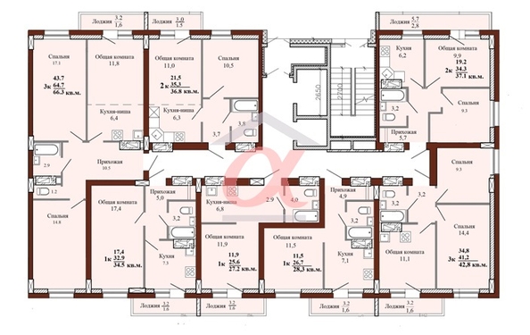 
   Продам 2-комнатную, 55.1 м², Тухачевского ул, 29Б

. Фото 6.