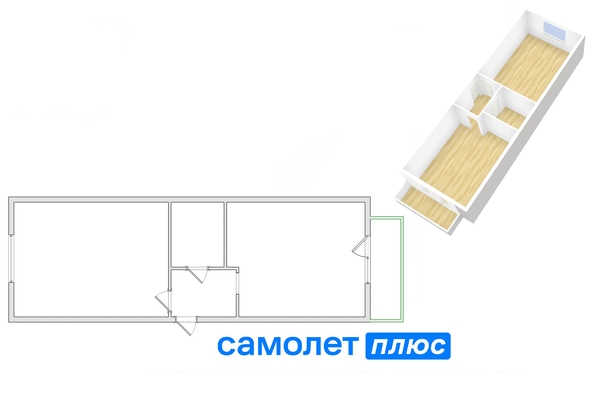 
   Продам 2-комнатную, 55.9 м², Дегтярева ул, 3

. Фото 10.