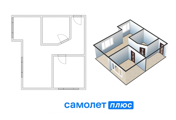 
   Продам 2-комнатную, 43 м², Кедровый б-р, 2

. Фото 2.