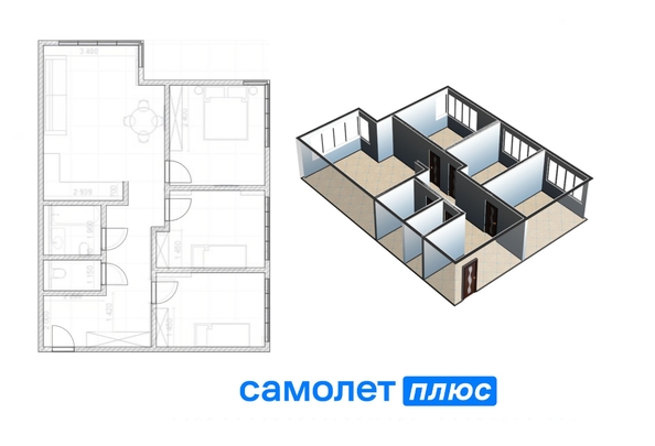 
   Продам 4-комнатную, 84 м², Осенний б-р, 15/1

. Фото 1.