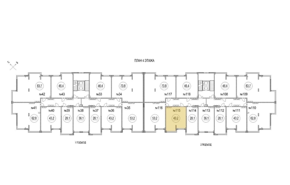 
   Продам 1-комнатную, 43.2 м², Солнечный бульвар, дом 24 корп 4

. Фото 5.