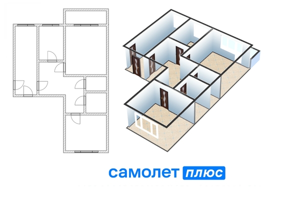 
   Продам 2-комнатную, 52.3 м², Чекмарева ул, 13

. Фото 31.