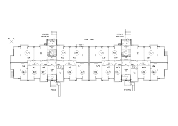 
   Продам 3-комнатную, 71 м², Солнечный бульвар, дом 24 корп 3

. Фото 1.