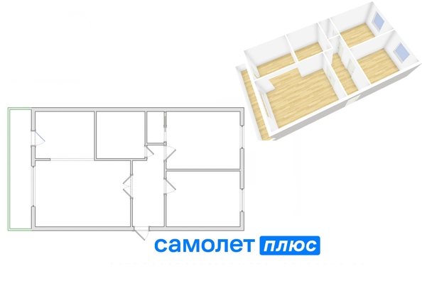 
   Продам 3-комнатную, 60.8 м², Тухачевского ул, 34

. Фото 6.