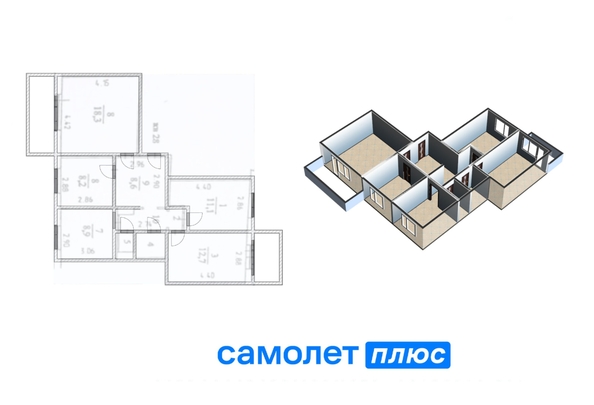 
   Продам 4-комнатную, 75.8 м², Свободы ул, 21

. Фото 33.