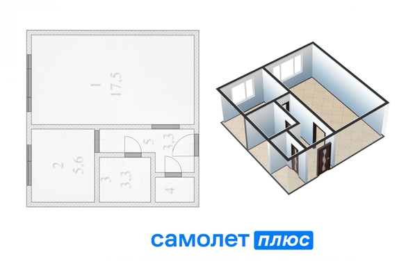 
   Продам 1-комнатную, 30.8 м², Сибиряков-Гвардейцев ул, 1

. Фото 2.